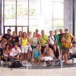 Grupo Lidia de Canarias - delante del giser en la ciudad balnearia - Karlovy Vary agosto 2007