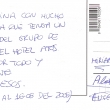 Carta recibida del grupo canarios muy simptico que estuvo en Praga el agosto 2008.