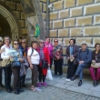 O grupo do Brasil com meu, no castelu de esk Krumlov (UNESCO) - a perla da Bohemia do sul o da 26 de abril do 2015