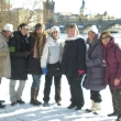 Foto de Yolanda - con las mismas 6 damas de Alcal de Henares en el Barrio Pequeo nevado ahora en invierno el da 30 de enero de 2010