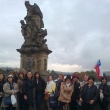 Con el magnfico grupo chileno en el Puente de Carlos de Praga el da 7 de octubre de 2015